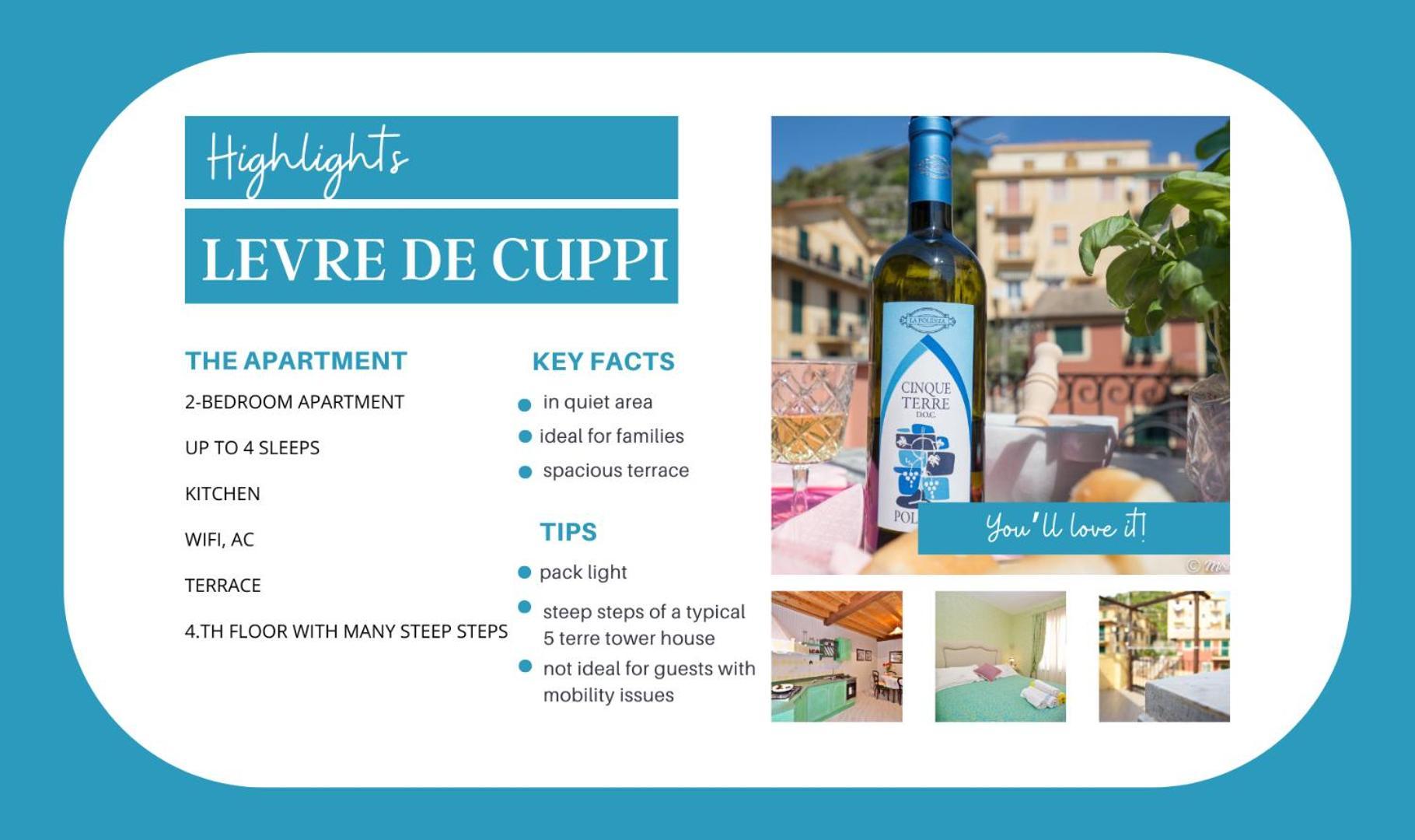 Levre De Cuppi Apartment Monterosso al Mare Luaran gambar